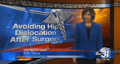 WAAY-TV News - Hip Dislocation story